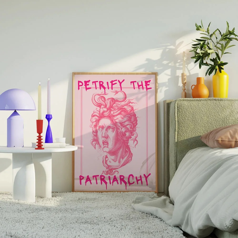 Abstract Feminist Color Letter - Home Decor Y2K 评论和价格