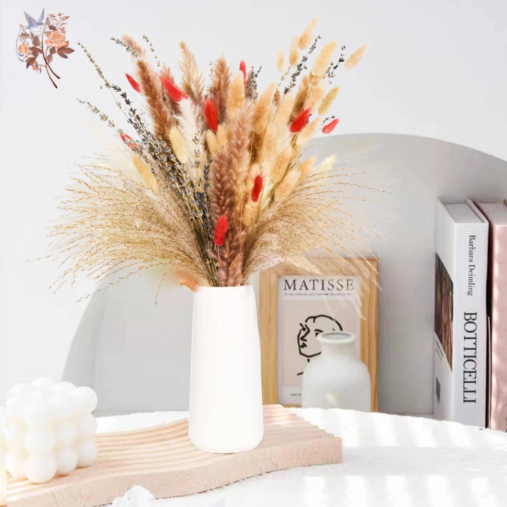 Natural Pampas Lavender Dried  - Pampas Grass Decor 评论和价格