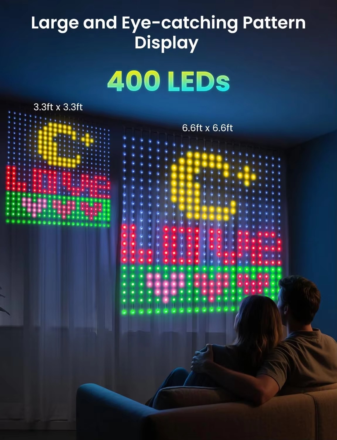 USB Curtain Light 400 LED Dyna - Home Decor Free App 评论和价格