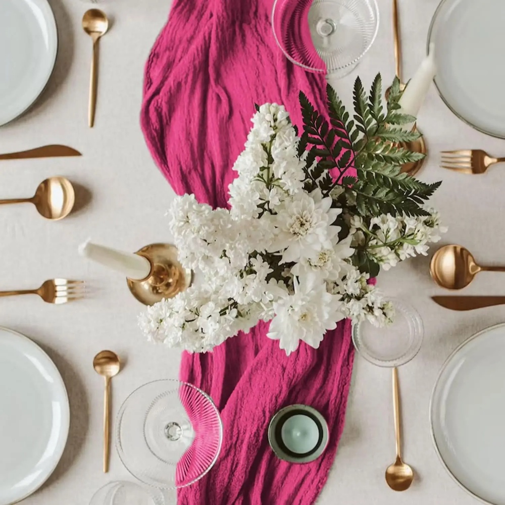 1Pcs Creative Bohemian Style P - Linen Table Runner 评论和价格