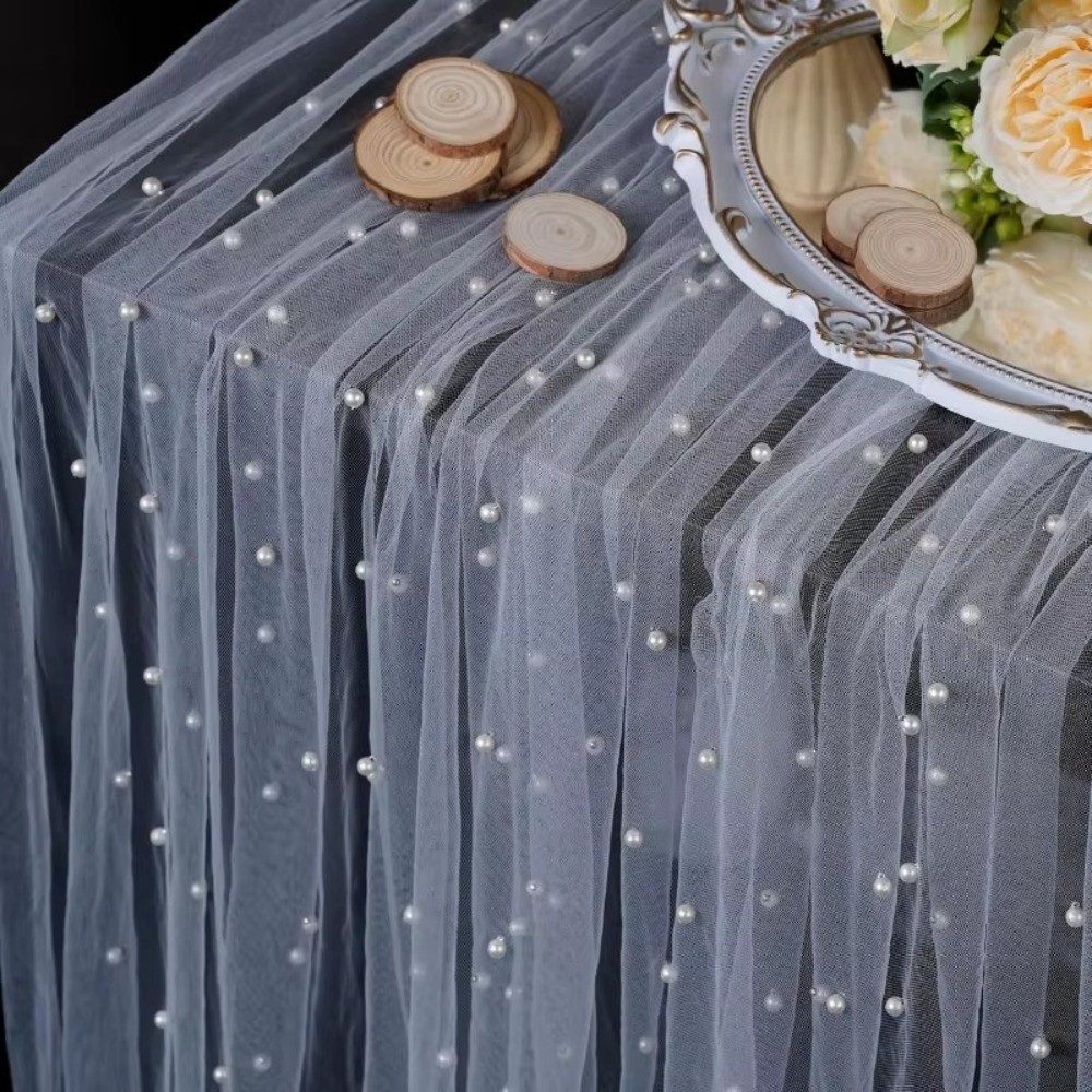 Dreamy Luxury Wedding Table Ru - Linen Table Runner 评论和价格