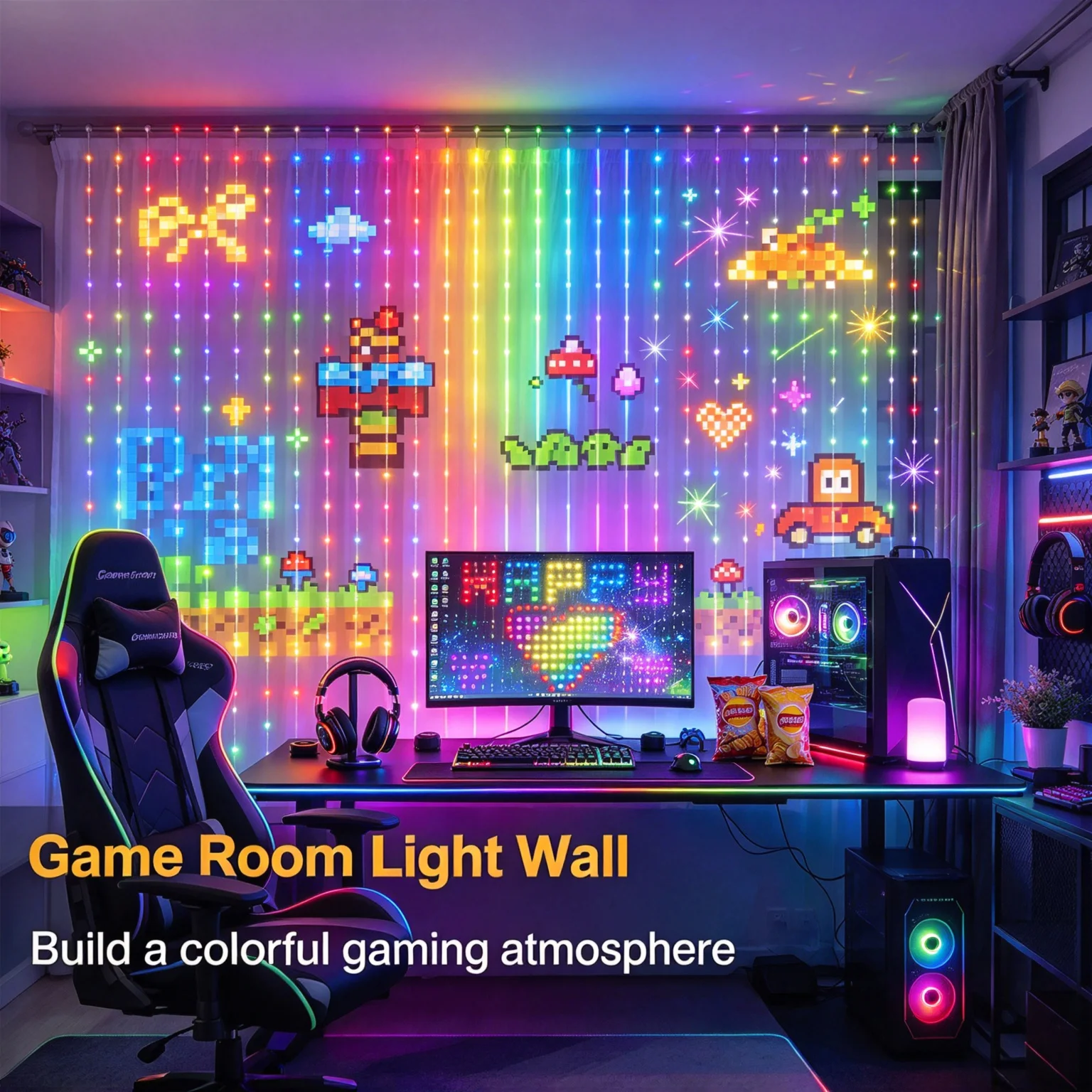Smart LED Curtain String Light - Home Decor Free App 评论和价格