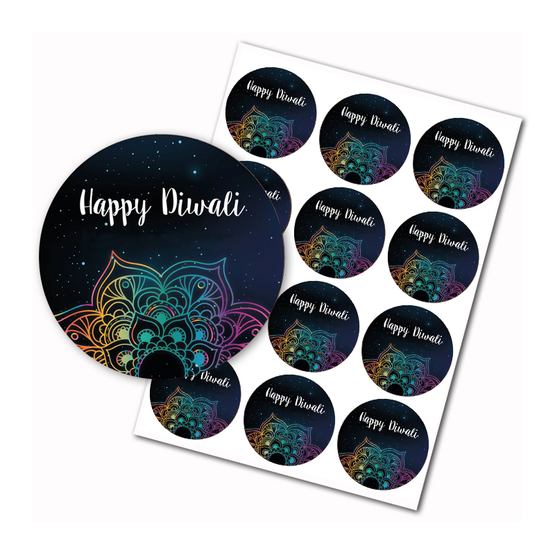 Happy Diwali stickers Indian F - Home Decor Indonesia 评论和价格