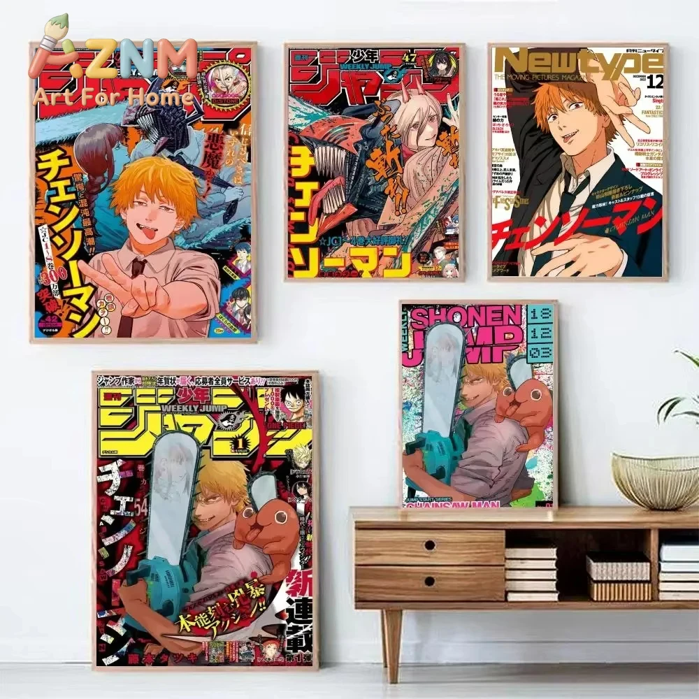 AZNM Chainsaw Man Anime Canvas - Home Decor Magazine 评论和价格