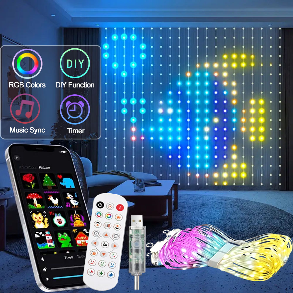 Smart LED Curtain Light APP Co - Home Decor Free App 评论和价格