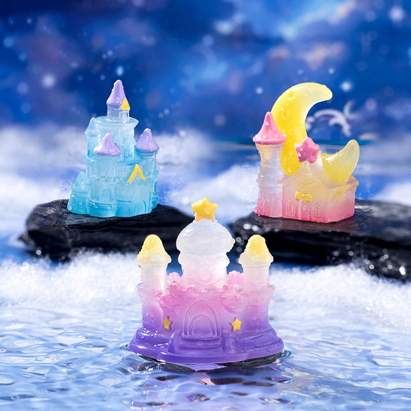 1Pcs Luminous Mini Castle Micr - Home Decor Za 评论和价格