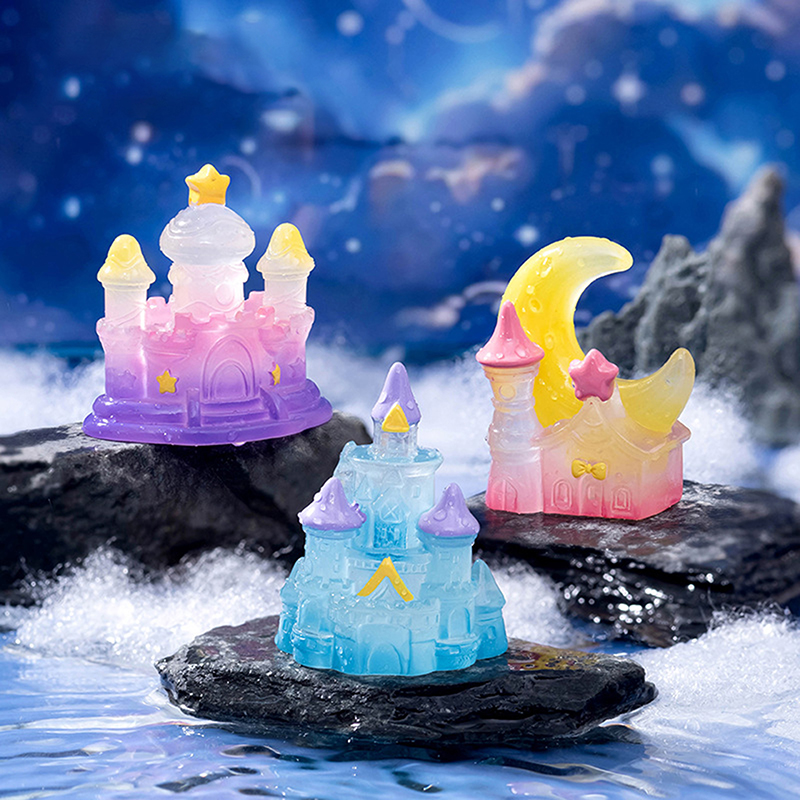 1Pcs Luminous Mini Castle Micr - Home Decor Za 评论和价格