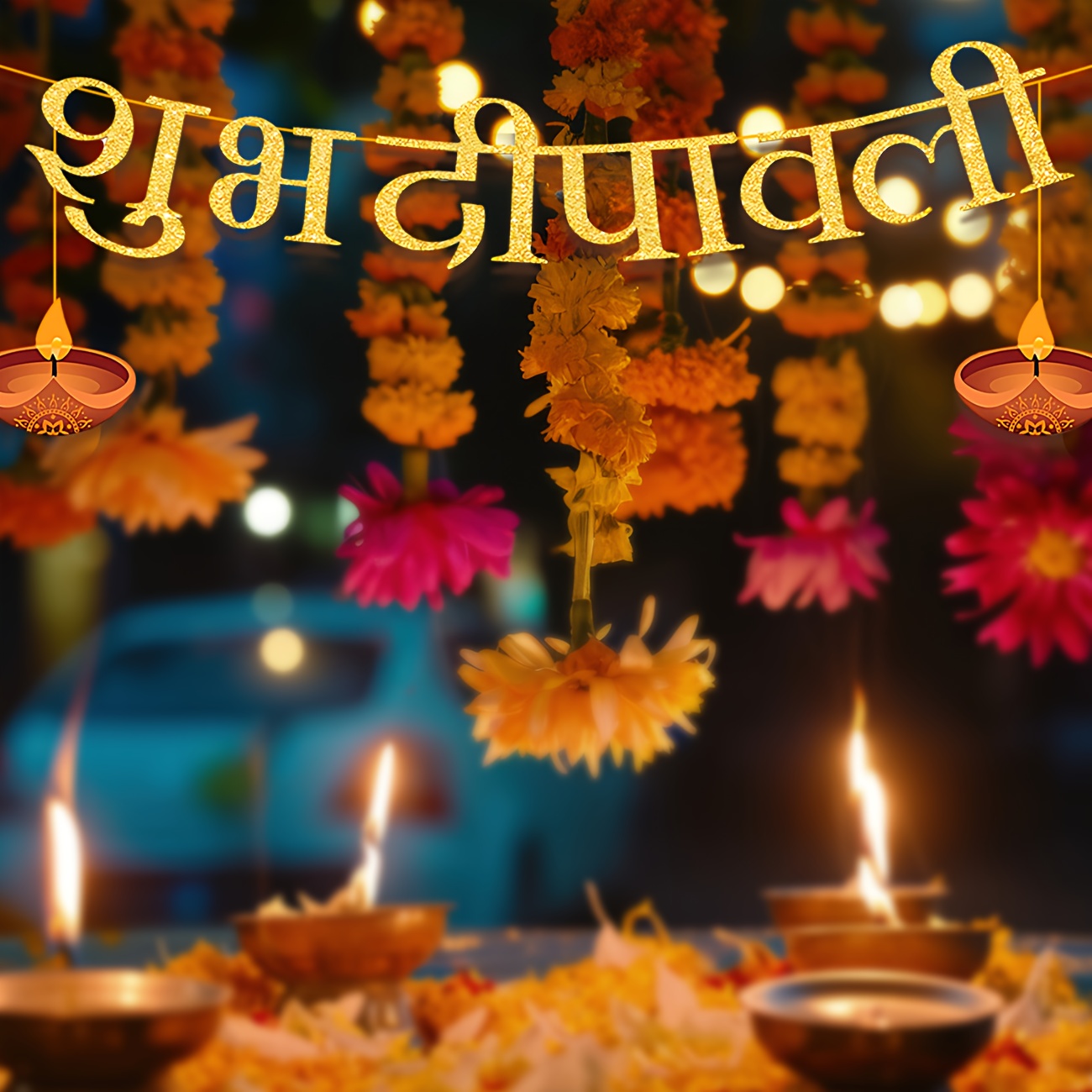 Diwali Party Decorations Happy - Home Decor Indonesia 评论和价格