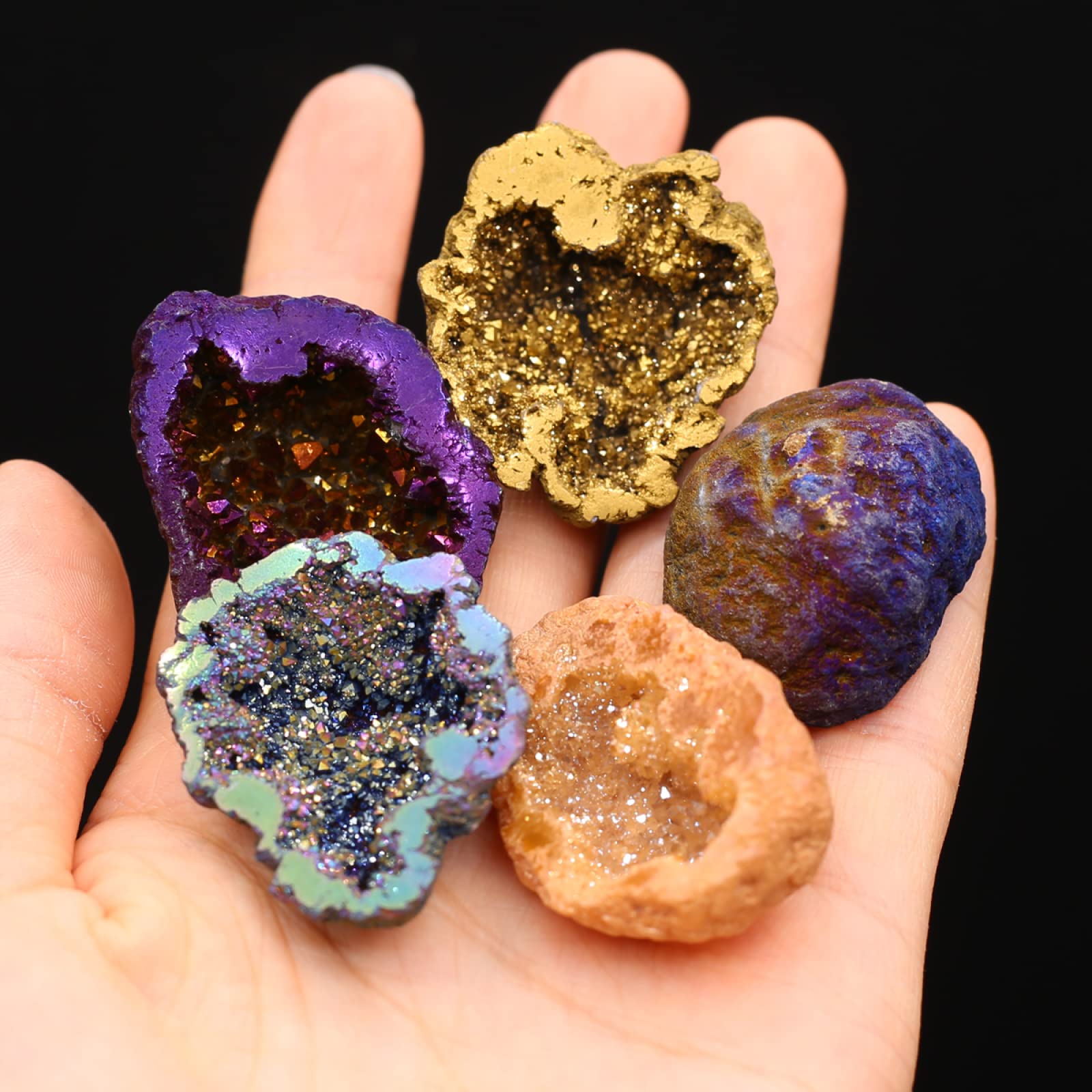 8PCS/Box Titanium Coated Natur - Home Decor Y2K 评论和价格