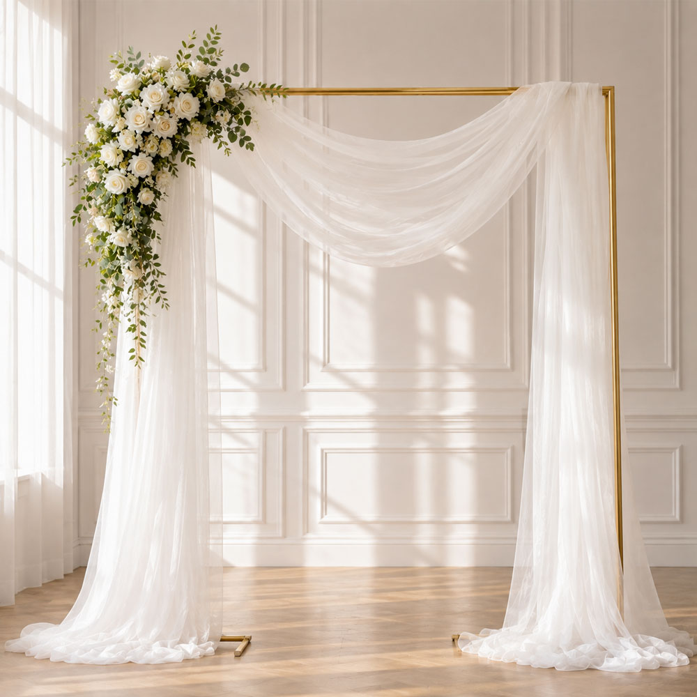 1 Pack Flowy Sheer Tulle Fabri - Linen Table Runner 评论和价格