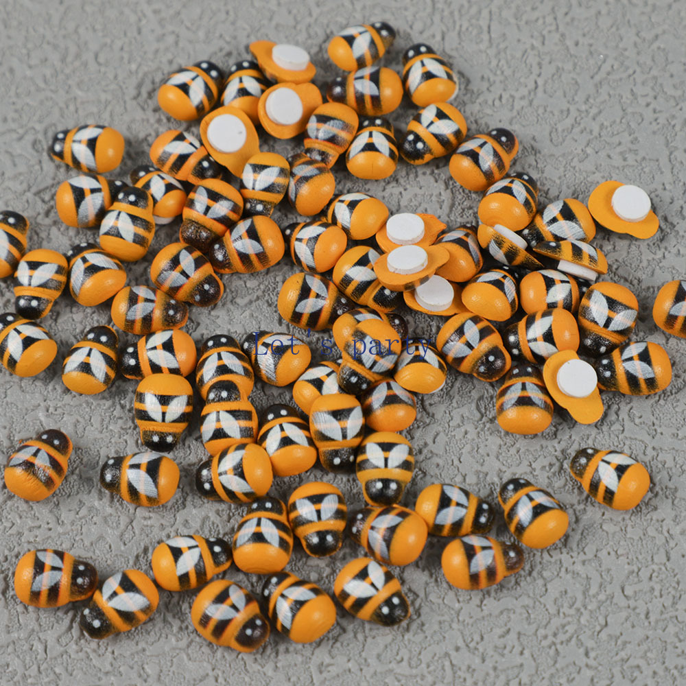 100Pcs Mini Wooden Bee Ladybug - Home Decor Za 评论和价格